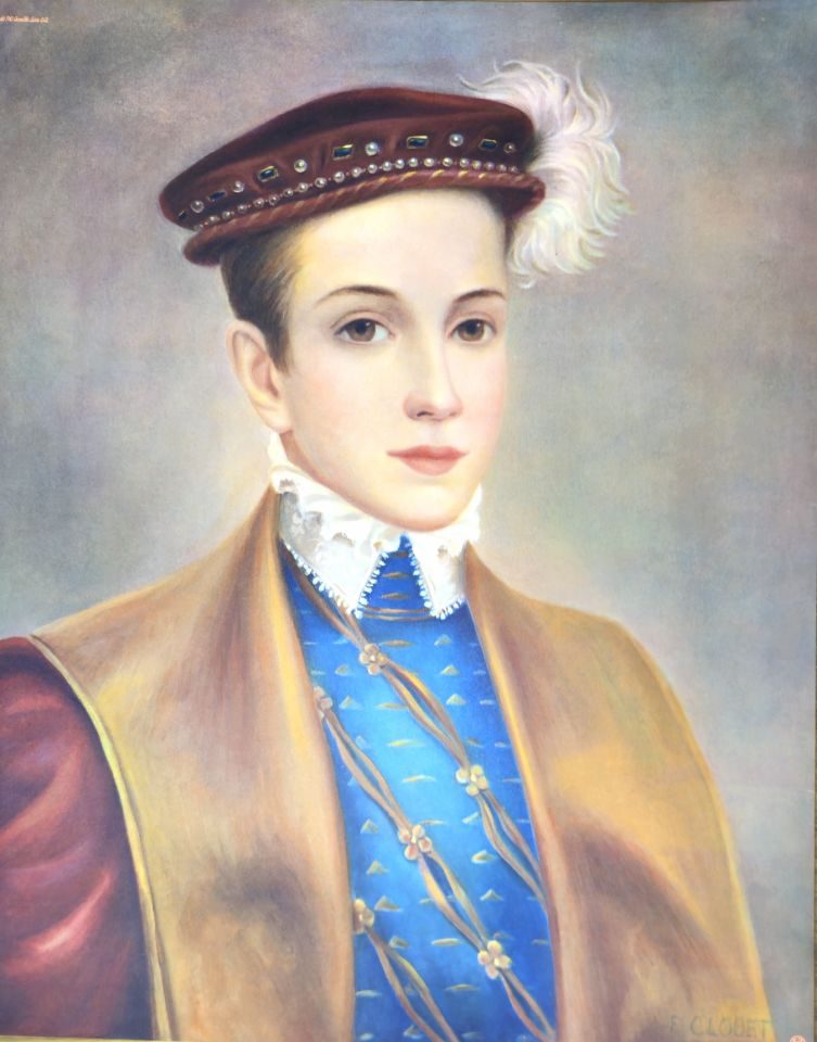Portrait of youth in plumed cap — unattributed, Sidney Z. Lucas, New York