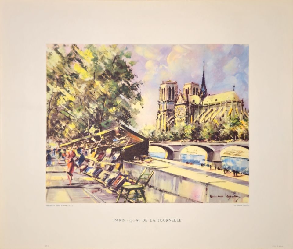 PARIS - QUAI DE LA TOURNELLE — after Maurice Legendre, Sidney Z. Lucas, New York