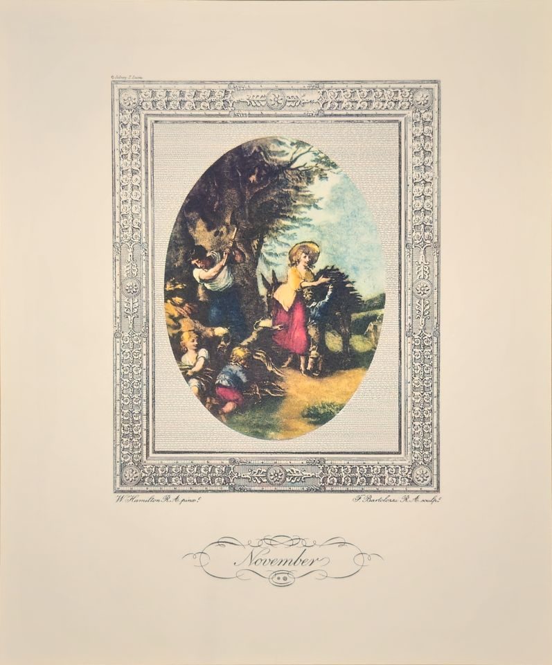 November — after William Hamilton, engraved by F. Bartolozzi, Sidney Z. Lucas, New York