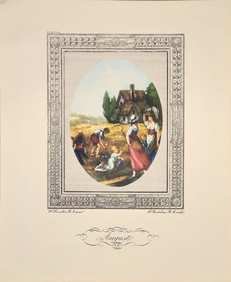 August — after William Hamilton, engraved by F. Bartolozzi, Sidney Z. Lucas, New York
