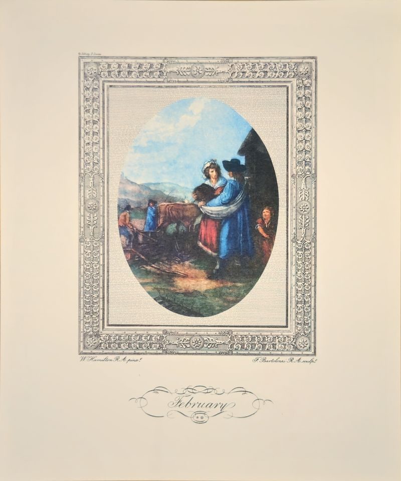 February — after William Hamilton, engraved by F. Bartolozzi, Sidney Z. Lucas, New York