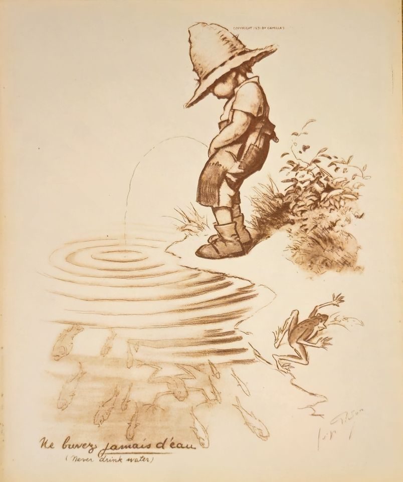 Ne buvez jamais d'eau (Never drink water) — Camilla Lucas, Sidney Z. Lucas, New York