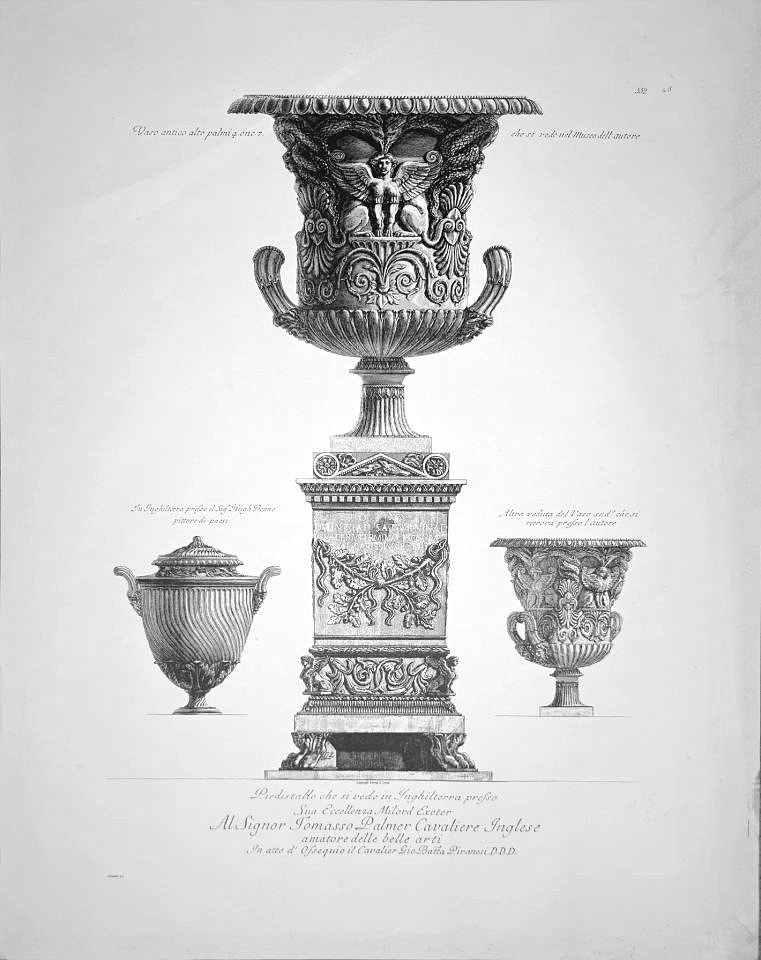 Piedistallo che si vede in Inghilterra presso Sua Eccellenza Milord Exeter amatore delle belle arti — after Giovanni Battista Piranesi, Sidney Z. Lucas, New York